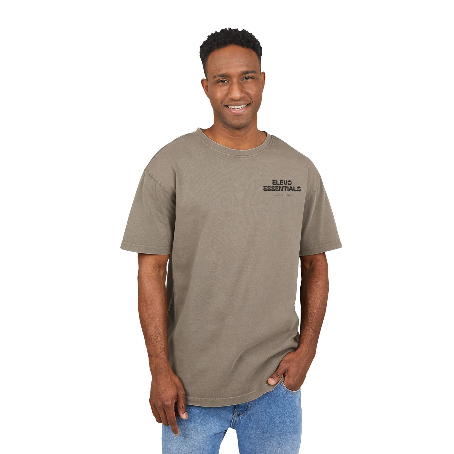 Oversize Tee Stylish Premium Men's T-Shirt-dark khakhi