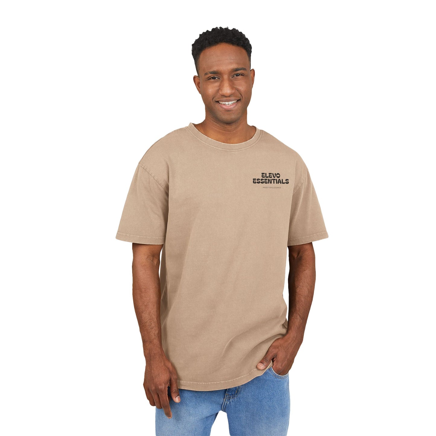 Oversize Tee Stylish Premium Men's T-Shirt-unoin beige