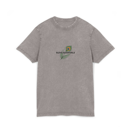 Graphic Tee - Acid Washed Elevo Essentials T-Shirt- gray